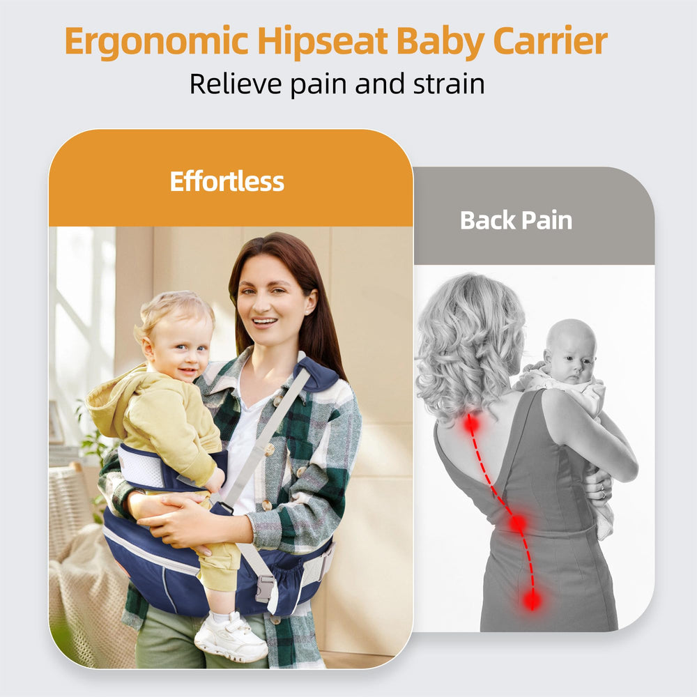 NASSBON versatile positions support feeding, facing, side-carry, and more.