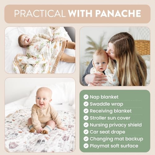 Natchiketa car seat cover muslin blanket shows easy transfers and comfort.