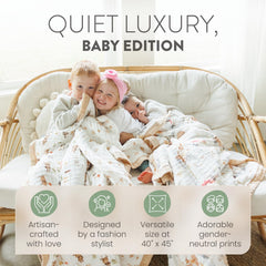 Natchiketa muslin swaddle demonstrates breathable, snug wrap for soothing newborns