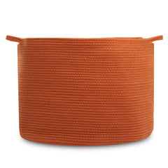Natemia extra-large storage basket close-up rope weave shows durable nursery organization.