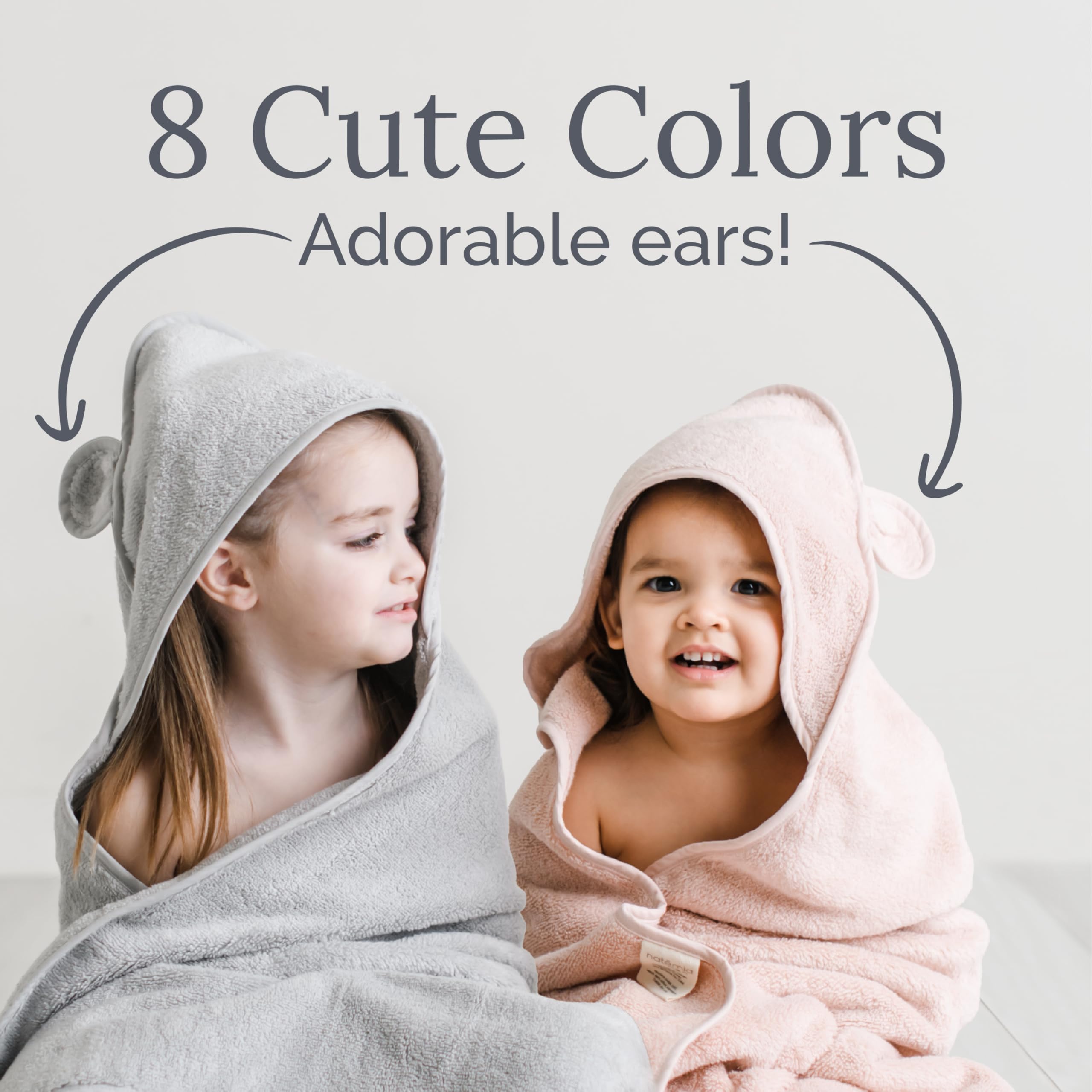 Natemia hooded baby towel durable machine-washable design for daily use.