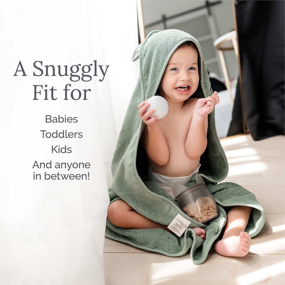Natemia hooded baby towel registry appeal for baby shower gifts.