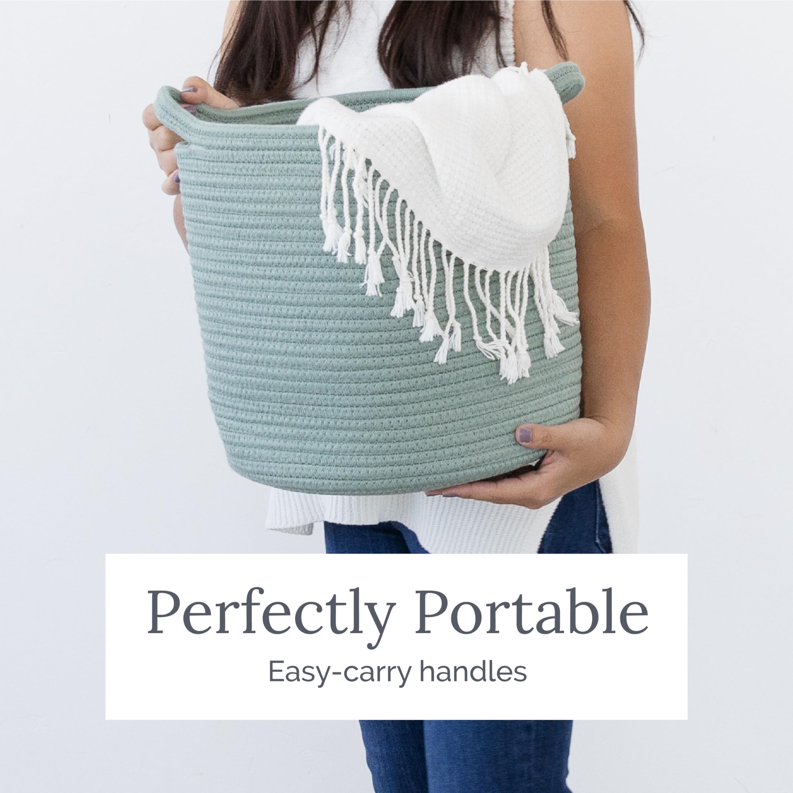 Natemia modern nursery decor storage bin blends with home aesthetics