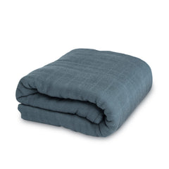 Natemia muslin baby blanket close-up shows ultra-soft texture for delicate skin.