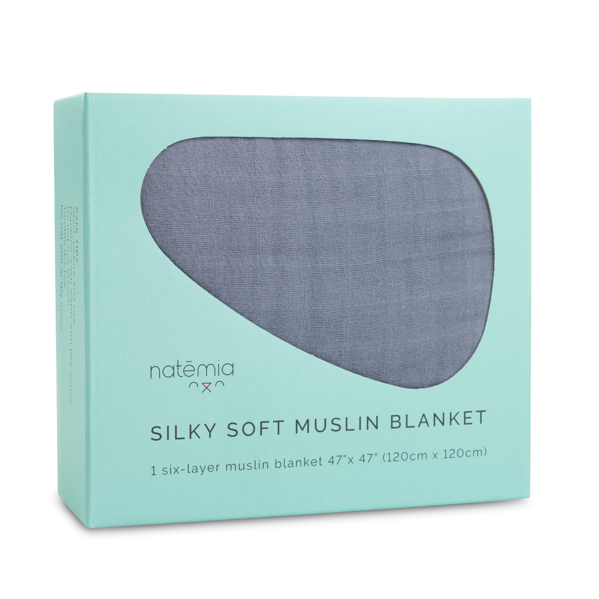 Natemia Muslin Blanket soft closeup shows ultra-soft fabric gentle on baby's skin