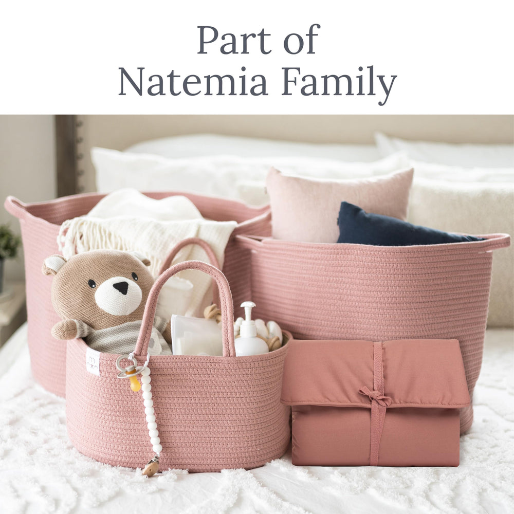 Natemia portable diaper changing pad gift-ready packaging appeals to new parents