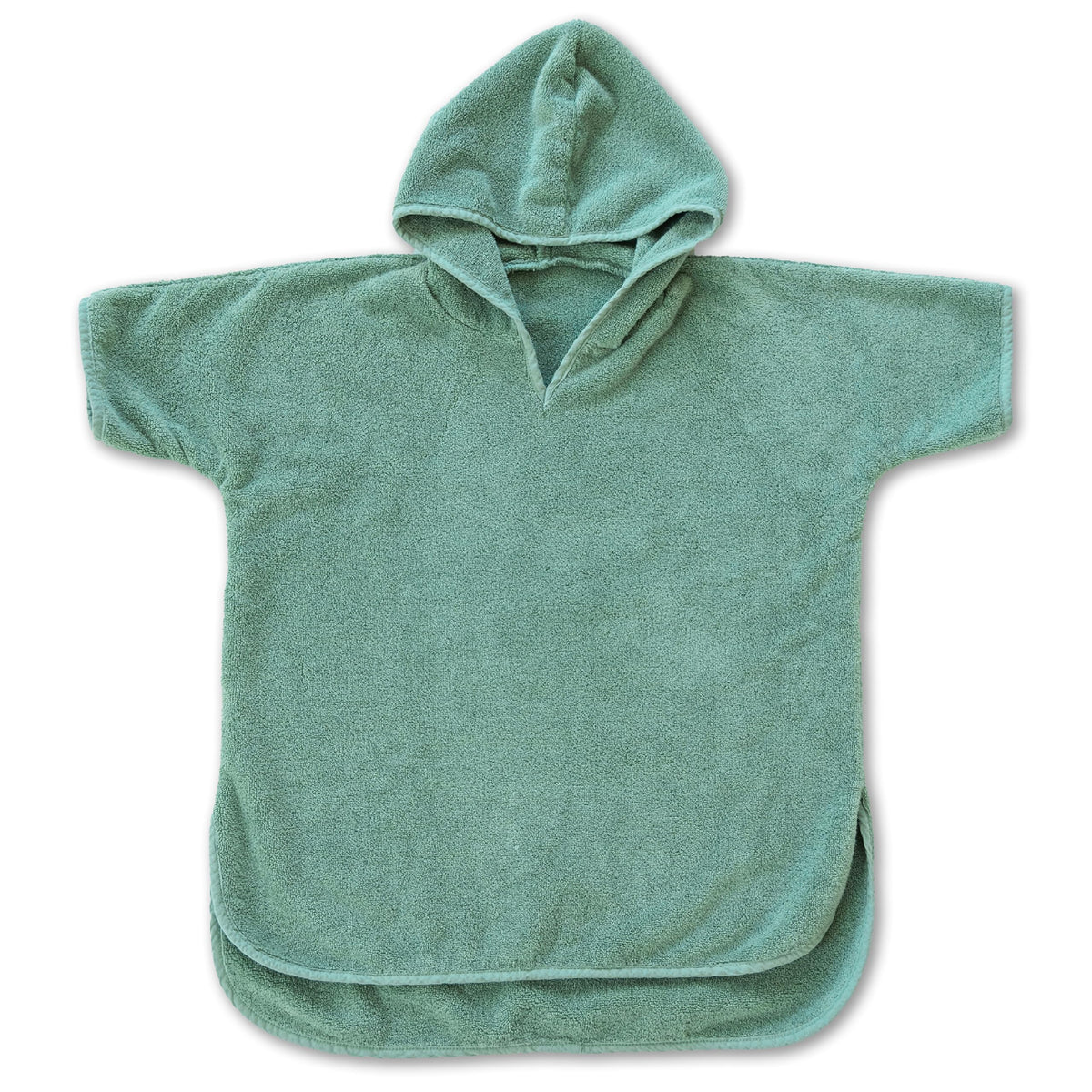 Natemia Towel Poncho Kids Sage in gift packaging, ready to delight as a gift.