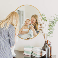 Natemia washcloth multiuse 12x12; handy burp cloth and drool wipe.