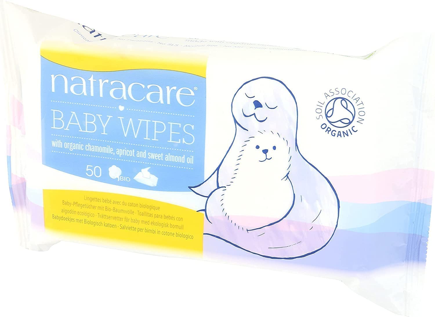 Natracare eco-packaging image emphasizes sustainable materials.