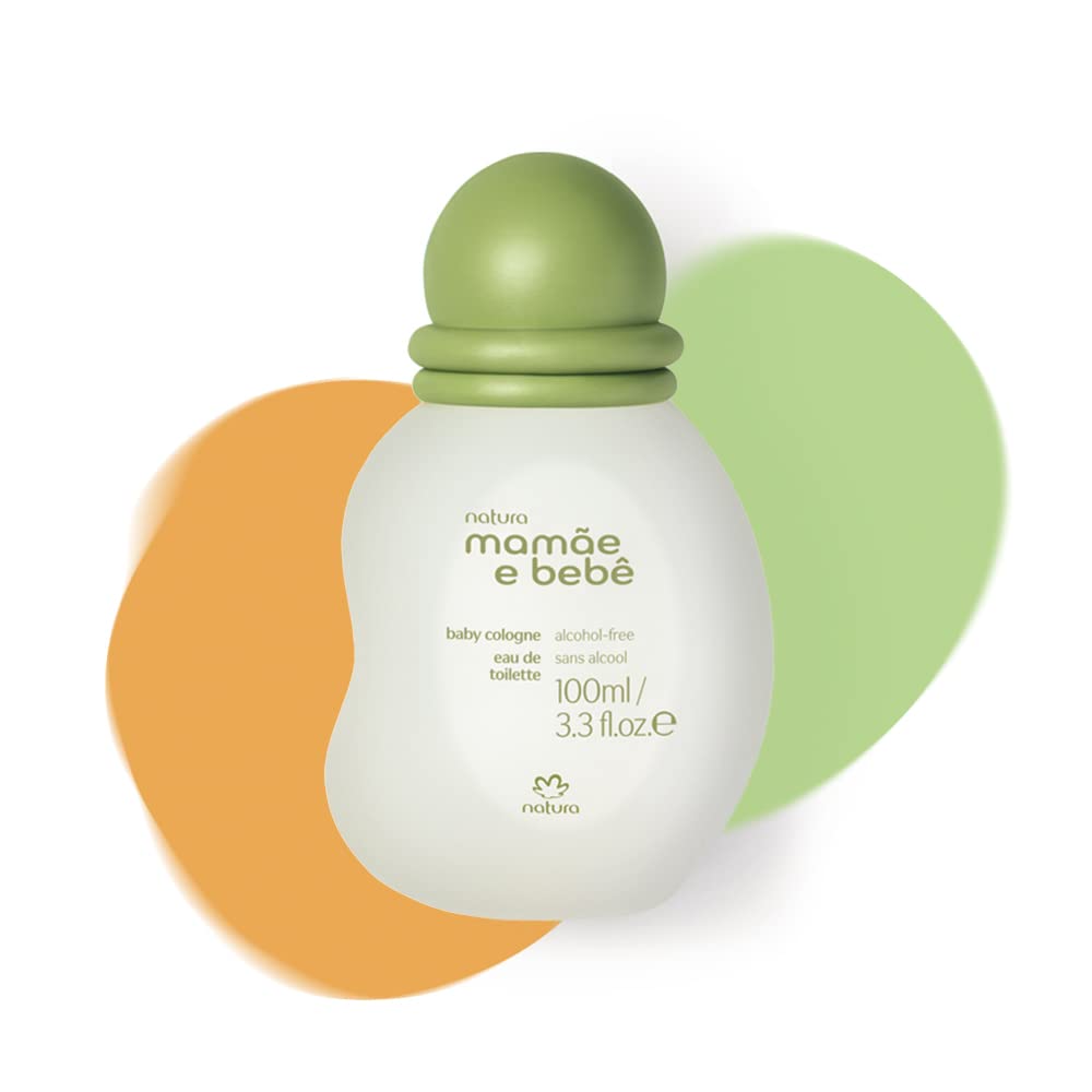 Natura Baby Cologne bottle closeup showing a gentle aroma option for babies.