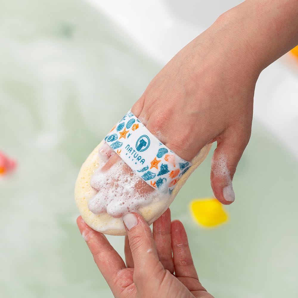 Natura Bath breathable mitt stays fresh between uses