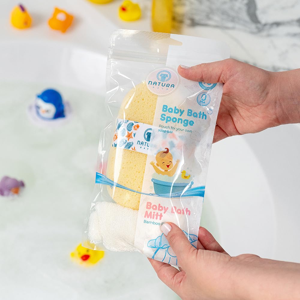 Natura Bath built-in soap pocket for convenient lathering during baths