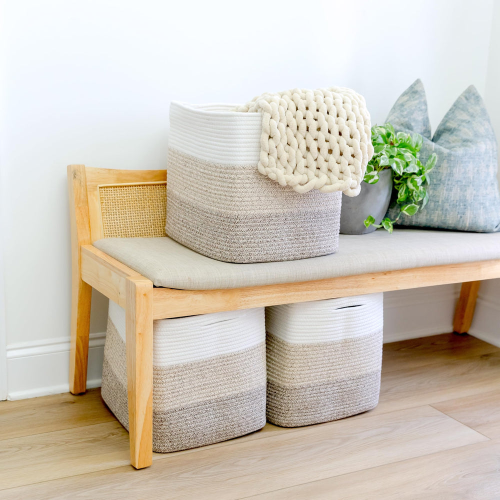 NaturalCozy baby nursery storage keeps essentials within reach.