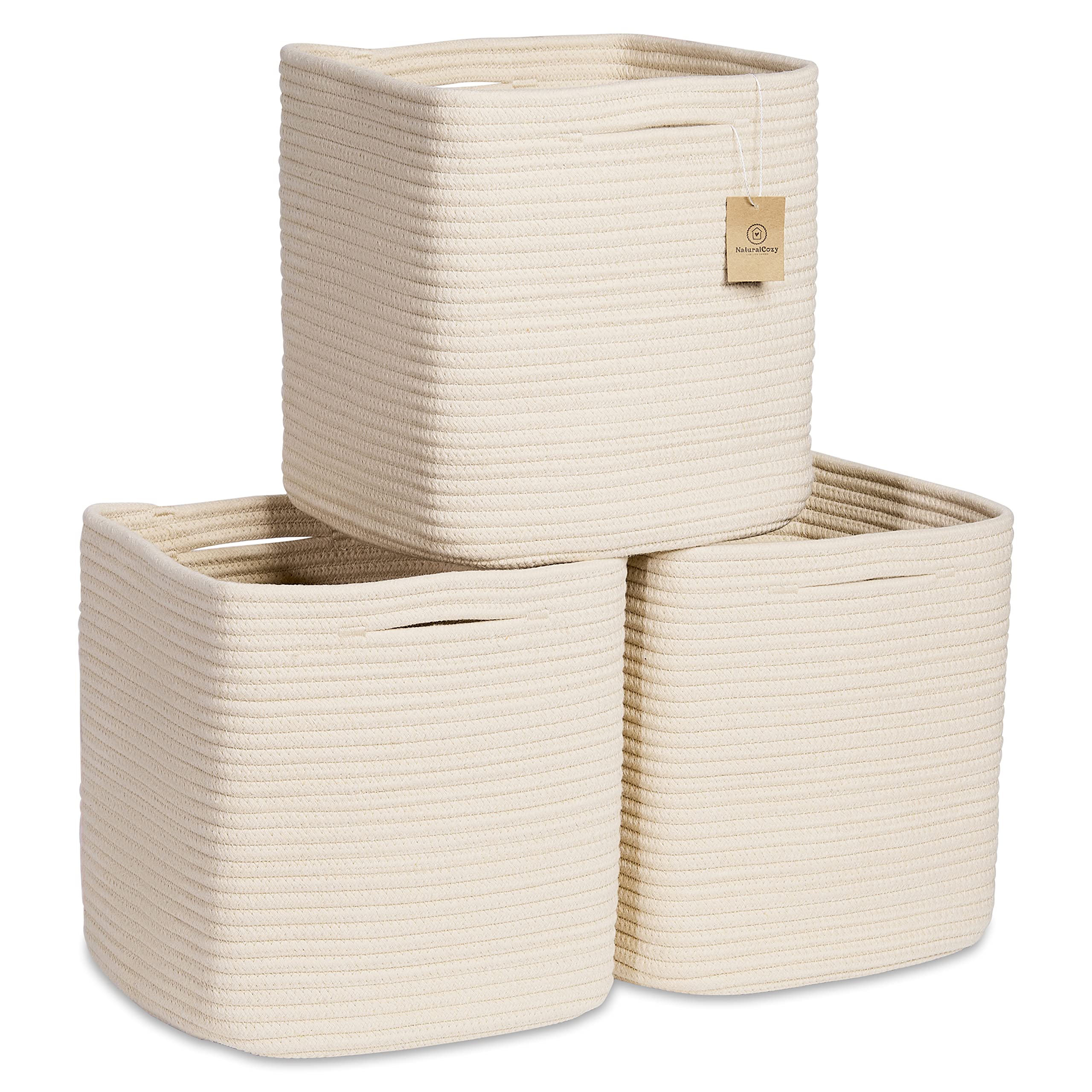 NaturalCozy storage cubes folding method for crease-free shelves