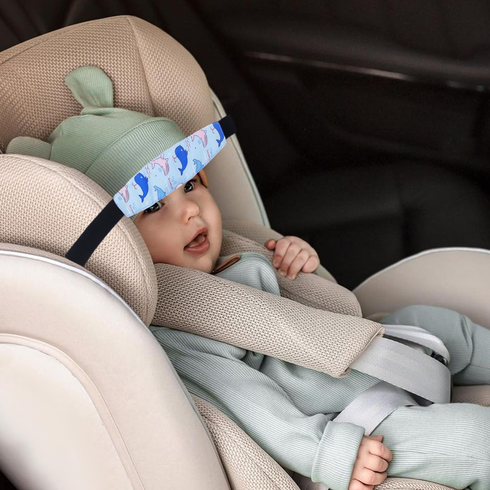 Naturahand travel head-support band offers soft cotton comfort during journeys.