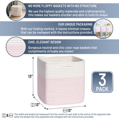 NaturalCozy 13inch cube-bin space highlights added storage for toys and blankets.