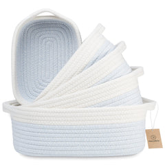 NaturalCozy five-piece basket set in packaging ready for use