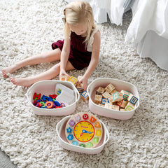 NaturalCozy smallest basket fits cosmetics or small accessories for tidy surfaces.