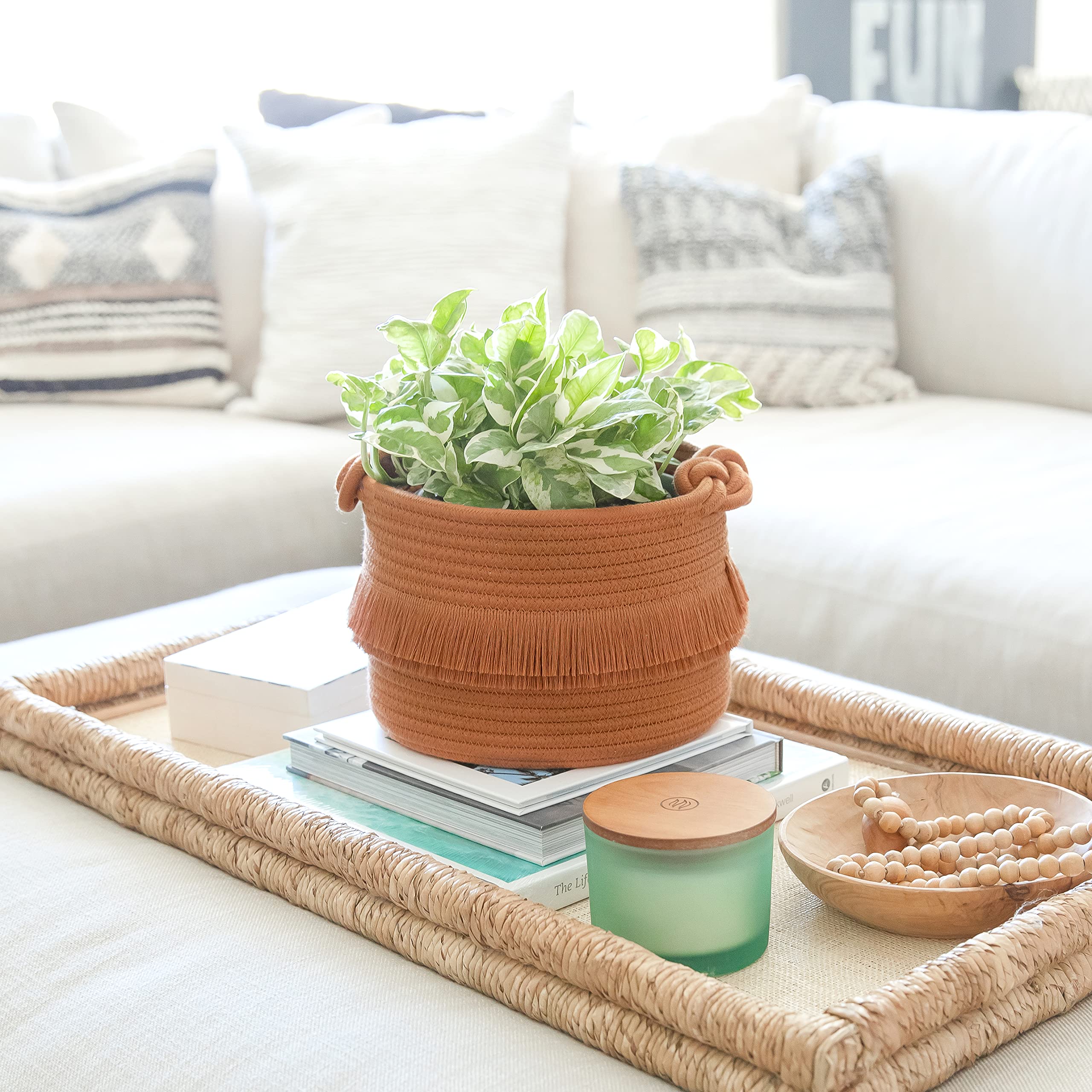 NaturalCozy baby toy basket supports gentle play and quick cleanup.
