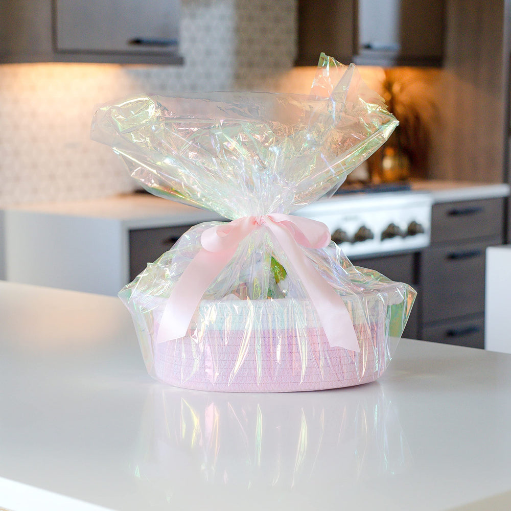 NaturalCozy baskets shipped stacked to prevent squashing during storage.