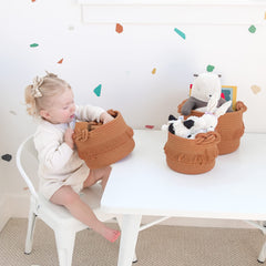 NaturalCozy smallest basket ideal for cosmetics or pacifiers.