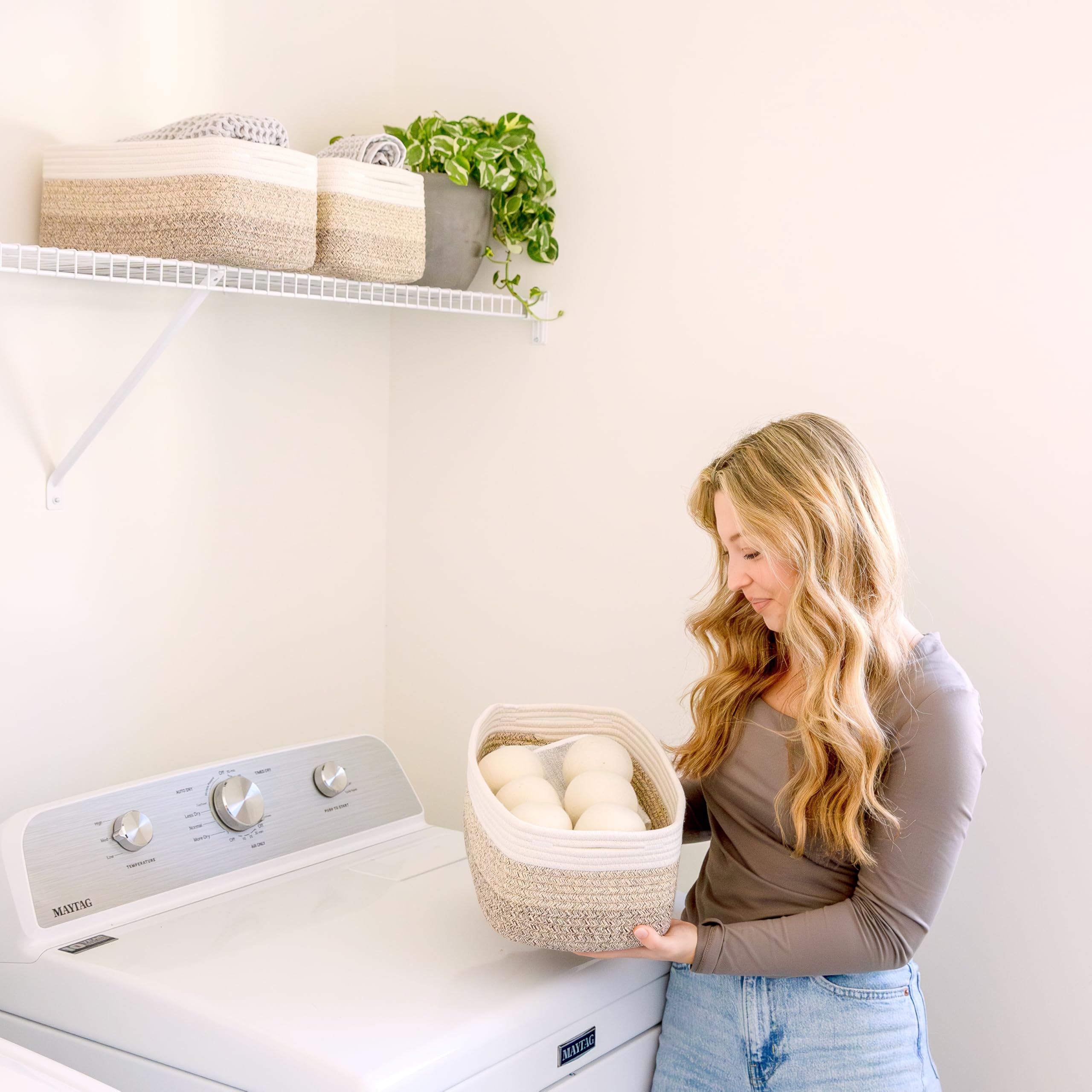NaturalCozy baskets nursery-use demonstrate versatile storage for nursery essentials.