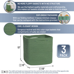 NaturalCozy cotton rope basket material close-up highlights sturdy natural fibers for toy storage.