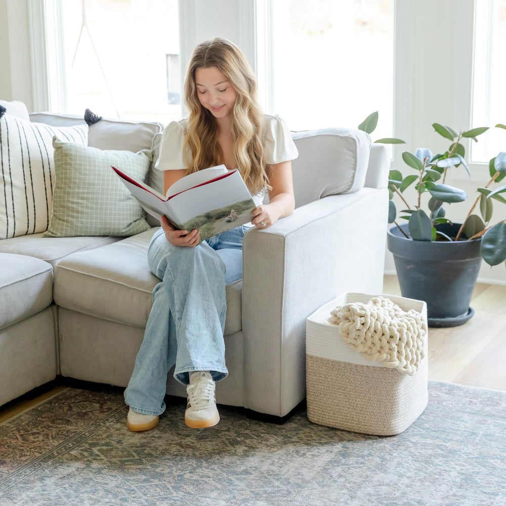 NaturalCozy double-stitched-reinforcement supports heavier loads without bulk.