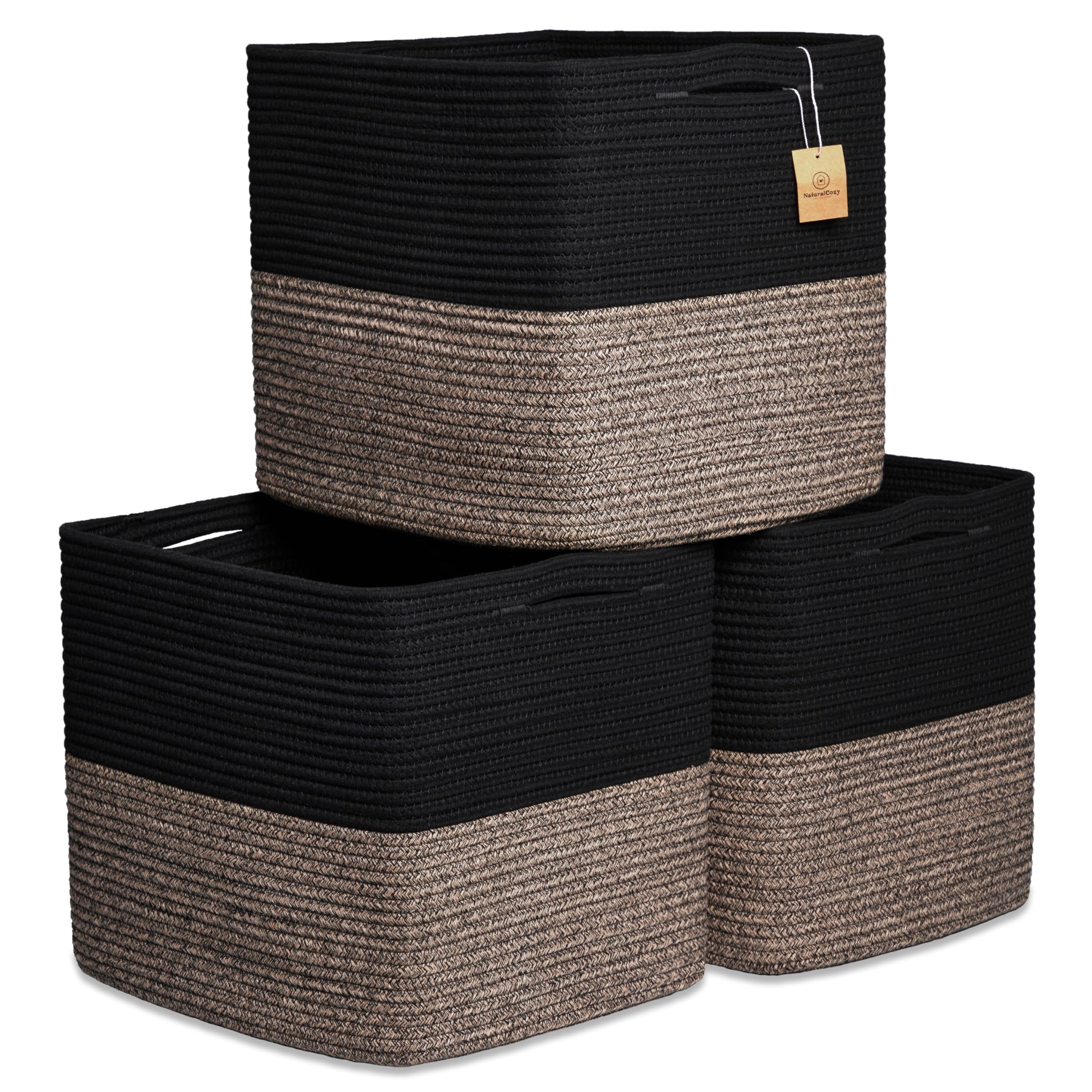 NaturalCozy Kallax bin folded-flat shows easy reshaping for clutter-free storage.