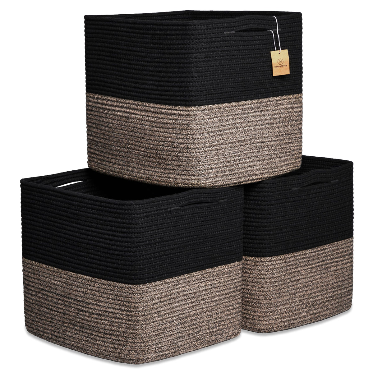NaturalCozy Kallax bin folded-flat shows easy reshaping for clutter-free storage.