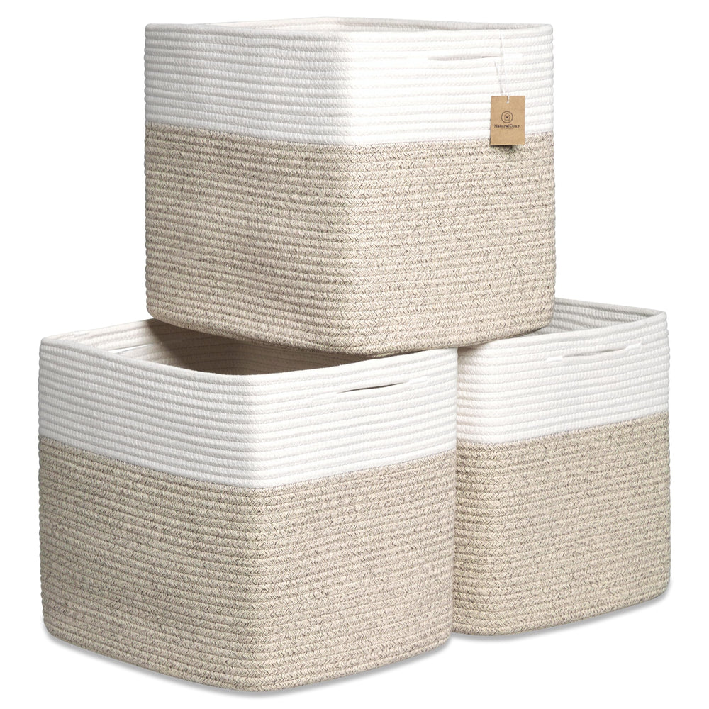 NaturalCozy kallax bin folding-ease demonstrates easy setup for tidy storage.