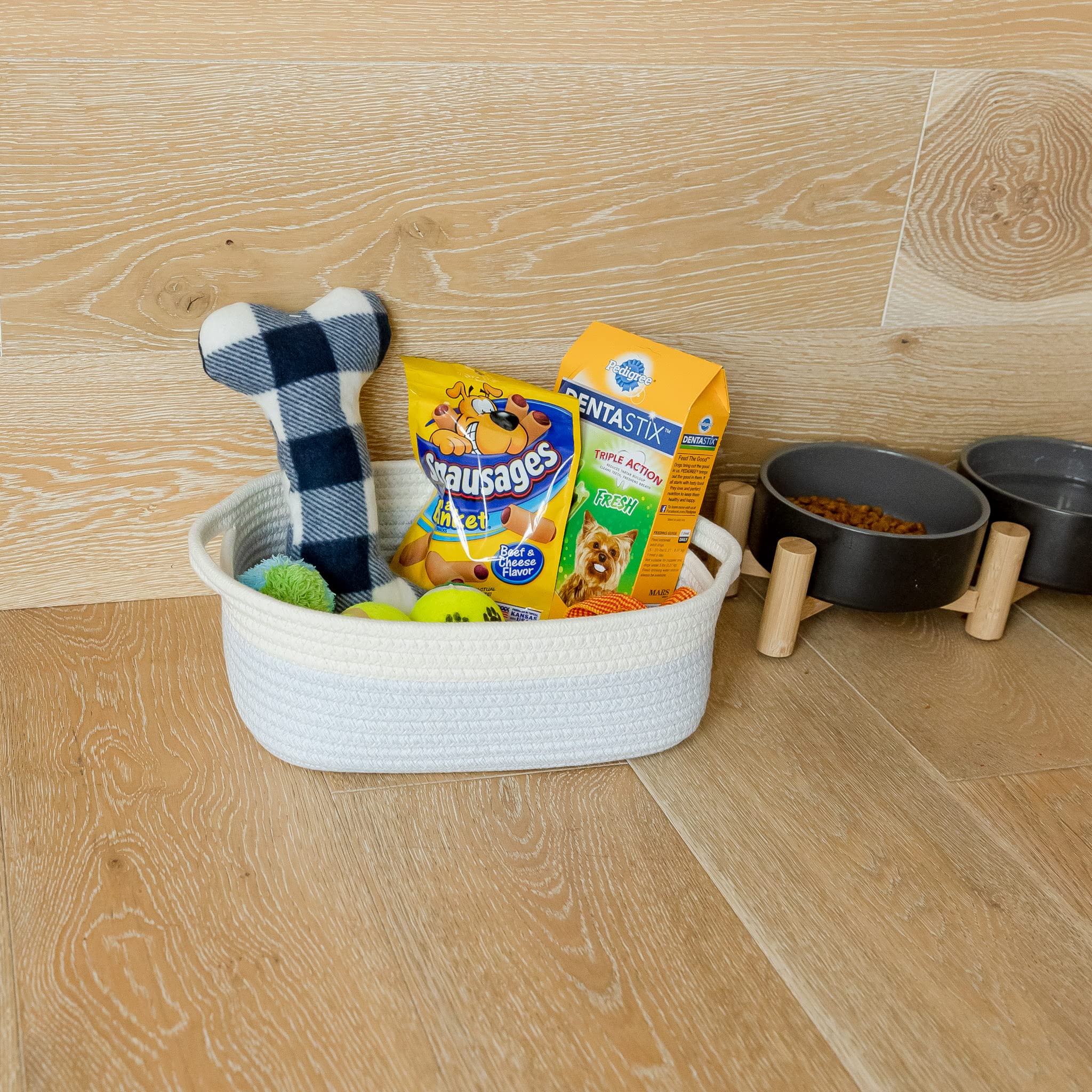NaturalCozy nursery-safe basket in natural cotton rope