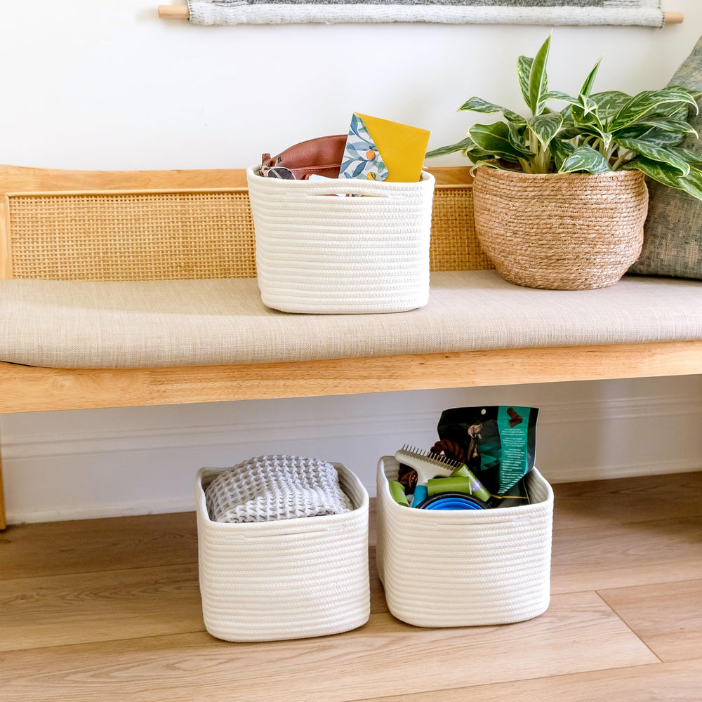 NaturalCozy compact cubes suitable for nursery, pantry, and decor spaces.