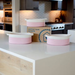 NaturalCozy large diaper basket demonstrates ample space for changing table essentials.