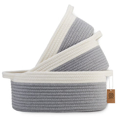 NaturalCozy oval basket large diapers – sturdy storage for nursery essentials and diaper organization.