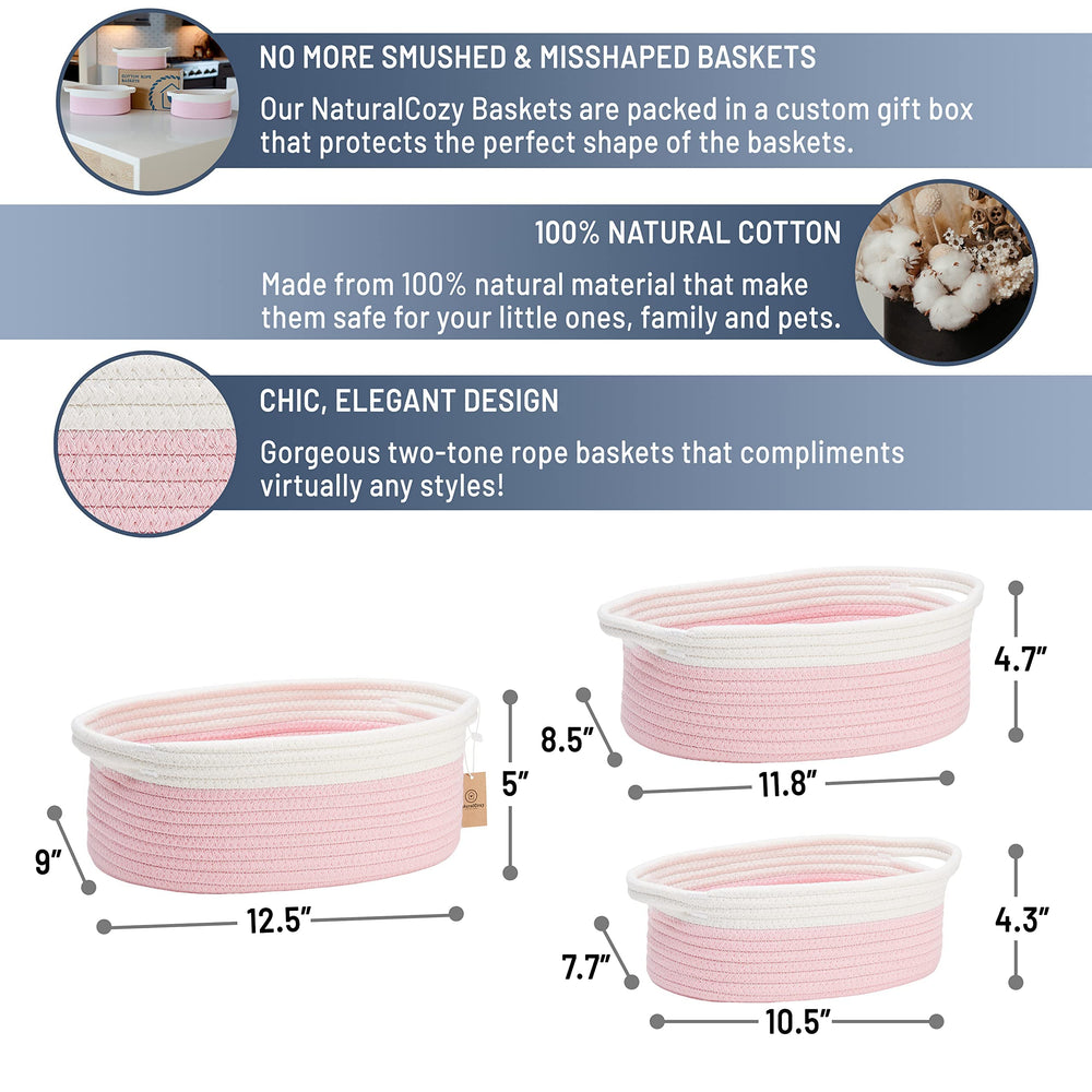NaturalCozy pet toy basket keeps cats and dogs' toys neatly contained.