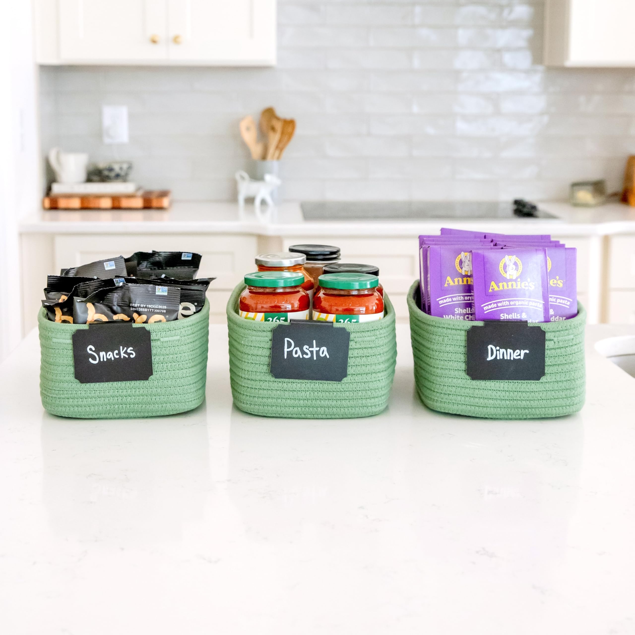 NaturalCozy rectangle basket cotton-rope-material offers sturdy daily-use storage in kid-friendly spaces.