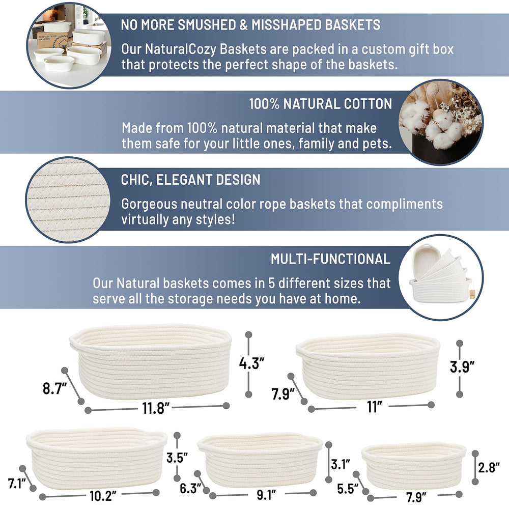 NaturalCozy largest basket demonstrates ample toy and blanket storage