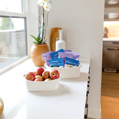 NaturalCozy medium rectangle basket ideal for towels and cosmetics