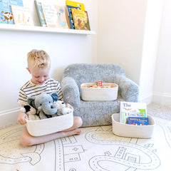 NaturalCozy rectangle storage dimensions fit compact shelves