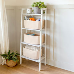 NaturalCozy storage baskets 3-pack on display demonstrates convenient bulk storage