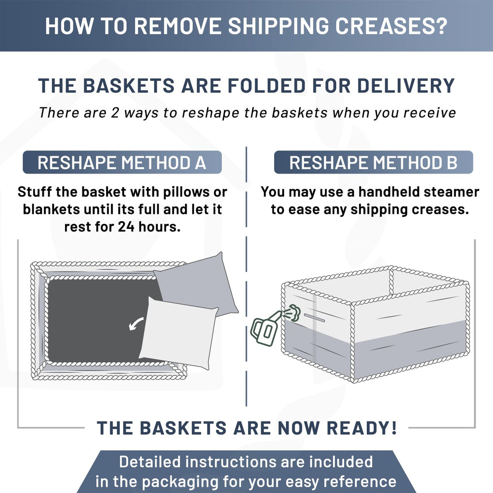NaturalCozy fits closet shelves for blankets and clothes neatly.