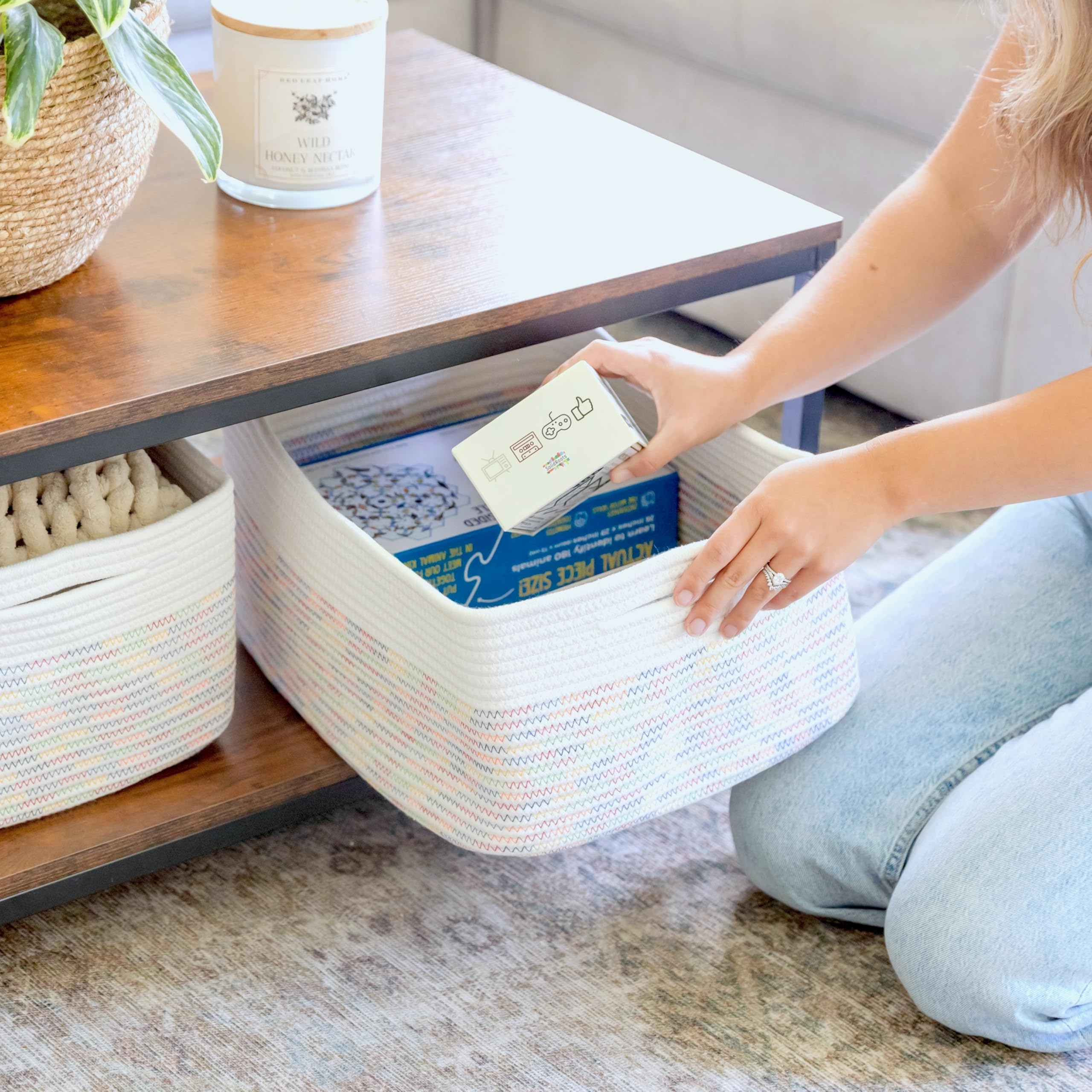 NaturalCozy kitchen bathroom use highlighting versatile organization