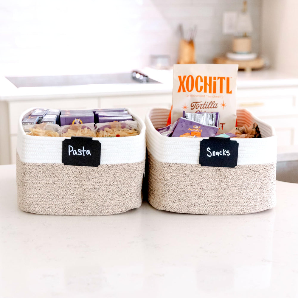 NaturalCozy storage baskets shelf organization ideal for blankets books and gadgets
