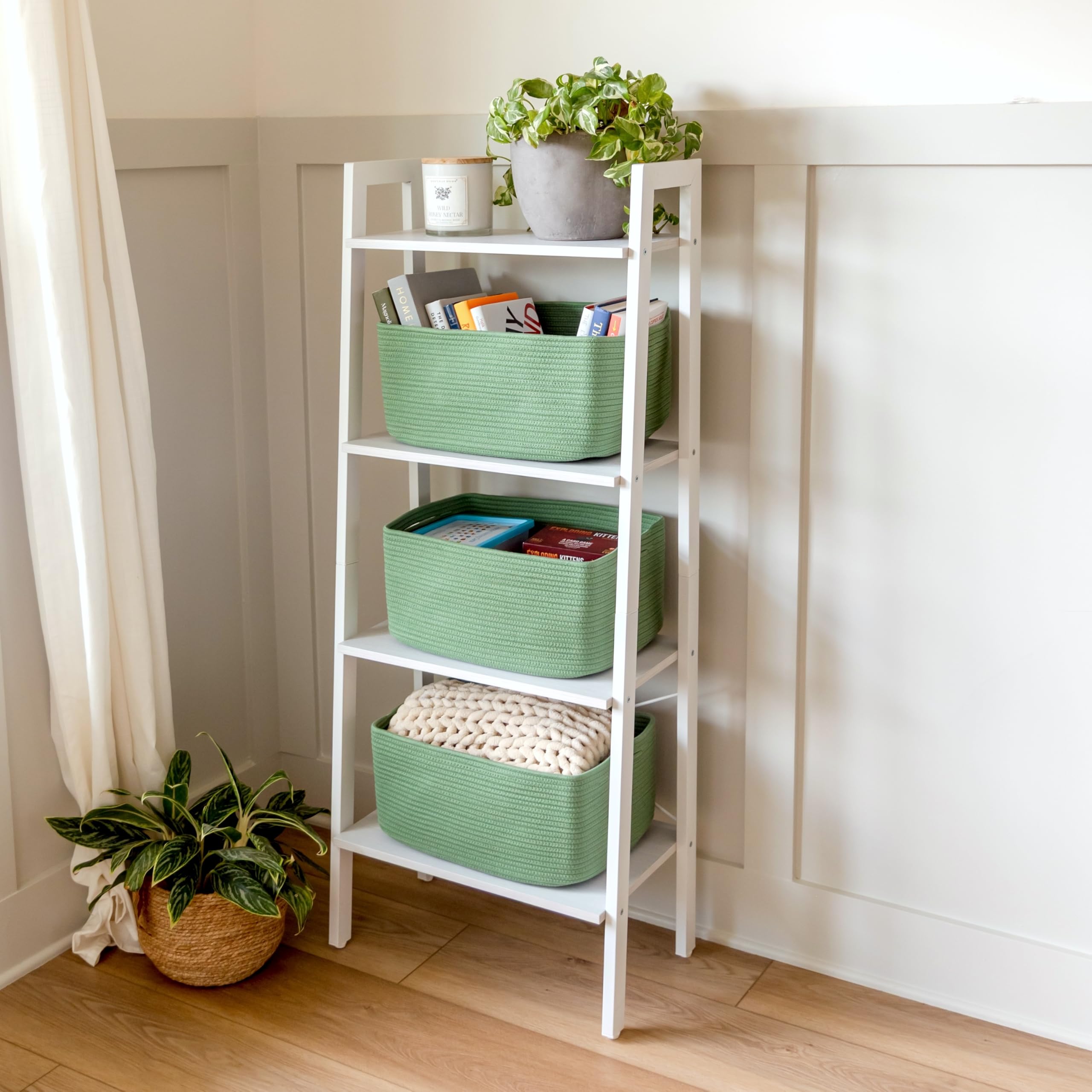 NaturalCozy shelf-toy storage demonstrates versatile organization for kids' rooms