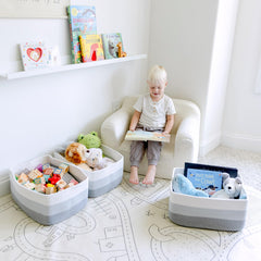 NaturalCozy baskets versatile toy and laundry storage for a tidy home.