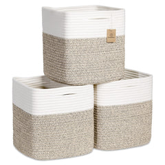 NaturalCozy storage cubes folded-basket demonstrates easy shaping for organized toy storage