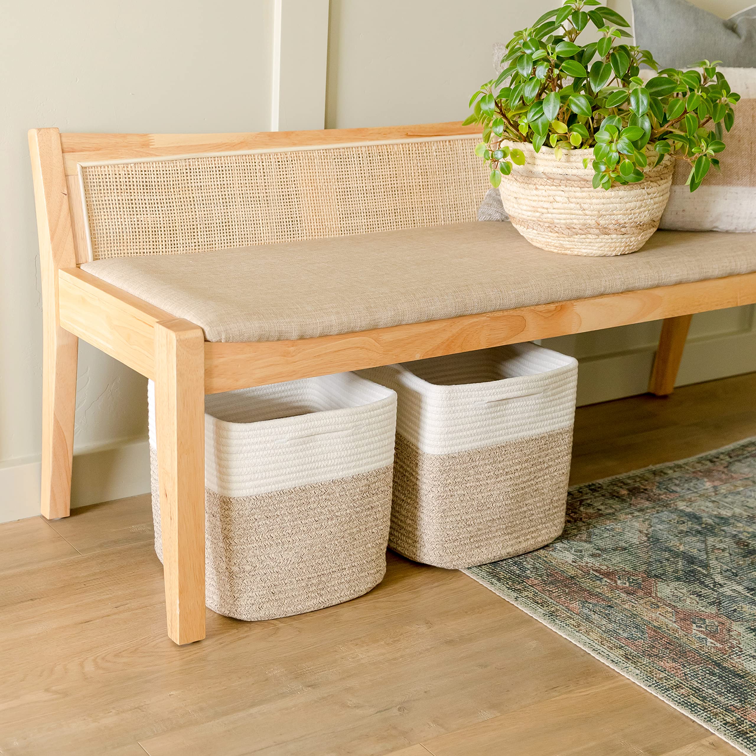 NaturalCozy storage cubes toy-bin-in-use shows versatile kid-friendly organization in playroom