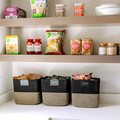 NaturalCozy Storage Cubes hidden handles closeup highlight seamless design.