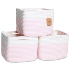 NaturalCozy storage cubes 9x9x7 folded-structure demonstration on a shelf.